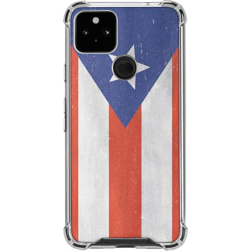 Puerto Rico Flag Distressed Pixel Cases